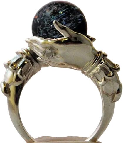 New 2026 Gift Fashion Electroplated Bead Creative Ring Popular Jewelry Fashion Accessories Creative Gift in Saudi Arabia