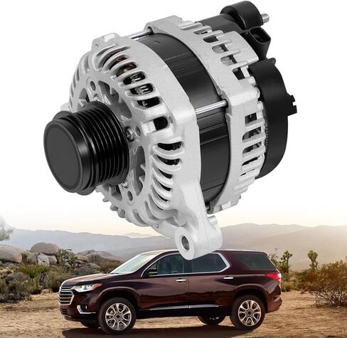 170A 12V Alternator Compatible with Chevy Traverse 3.6L V6 2019-2022; Compatible with Buick Enclave 3.6L V6 2018-2022, 6-Groove Pulley Clockwise Replace 13552642 A002TV0181ZC in Saudi Arabia