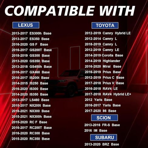 Pre-Programmed Tire Pressure Monitoring Sensor Fit for Toyota - 2014-2019 Highlander 2012-2019 Camry, RAV4 Corolla Prius Yaris, for: Lexus Scion Subaru 4PCS 315MHz OE-4260706020 PMV-C010 in Kuwait