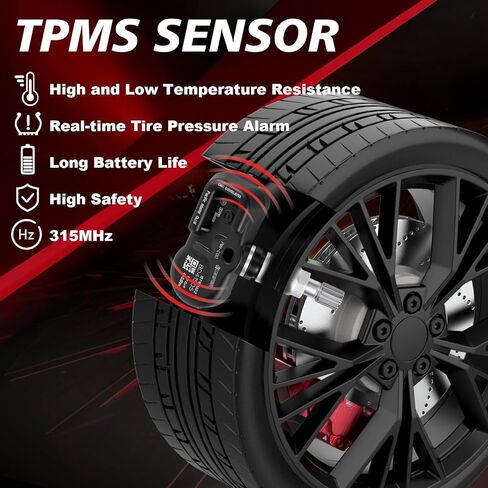 Pre-Programmed Tire Pressure Monitoring Sensor Fit for Toyota - 2014-2019 Highlander 2012-2019 Camry, RAV4 Corolla Prius Yaris, for: Lexus Scion Subaru 4PCS 315MHz OE-4260706020 PMV-C010 in Kuwait