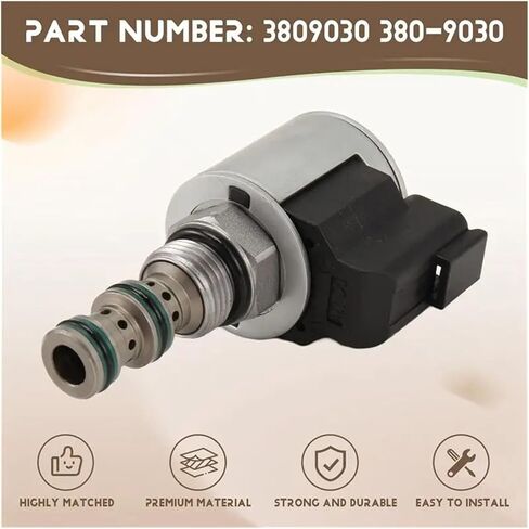 AEE5-380-9030 Backhoe Loader Solenoid Valve Compatible With Caterpillar 414E 415 416 420 422E 428 AP400 AP500 3809030 12V in Saudi Arabia
