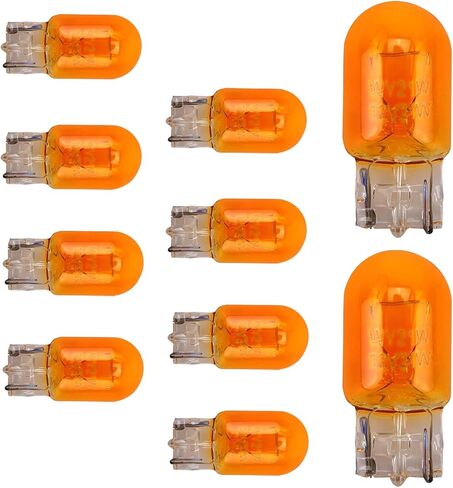10 PCS Brake Light Bulb, T20 Car Miniature Bulb, Daytime Running Light Brake Bulb, Turn Signal Light Replacement, Universal for Cars, Trucks, SUVs (White #Monofilament) in Saudi Arabia