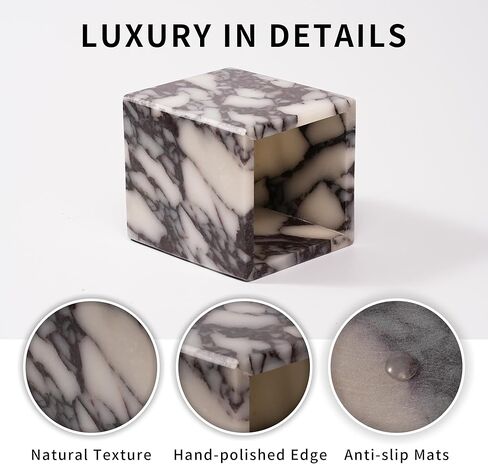 Marble Makeup Brush Holder - Viola Candle Toothbrush Cup For Bathroom Accessories, Decorative Pencil Organizer For Office Desk Aesthetic, Stone Utensil Container For Kitchen Countertop in Saudi Arabia