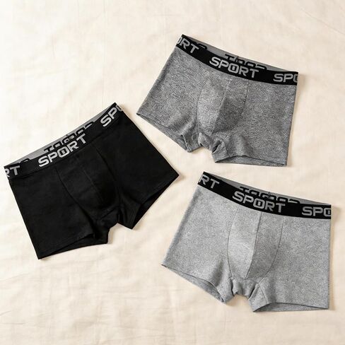 3Pcs Mens Underwear, Soft Boxer Briefs for Men Moisture Wicking Stretch Breathable Underwear with Letter Waistband in Saudi Arabia