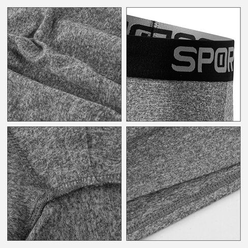 3Pcs Mens Underwear, Soft Boxer Briefs for Men Moisture Wicking Stretch Breathable Underwear with Letter Waistband in Saudi Arabia