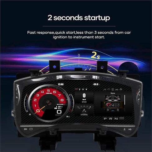 مجموعة رقمية 12 بوصة متوافقة مع نيسان GT-R R35 2009-2017 لوحة أدوات LCD مشغل السيارة شاشة عداد السرعة in Saudi Arabia
