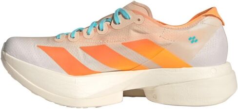 Adidas CRYSAN/FLAORA/FLAAQU للنساء Adizero Adios PRO 4 W كريستال ساندفلاش برتقالي/Flash Aqua 6.5 US، عريض in Saudi Arabia