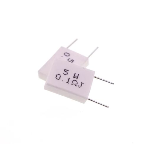 10PCS/Lot BPR56 5W Non-inductive Resistance 0.01 0.015 0.025 0.03 0.047 0.05 0.1 0.15 0.2 0.25 0.5 1 2 10 100Ohm Ceramic Cement(0.25 Ohm) in Saudi Arabia