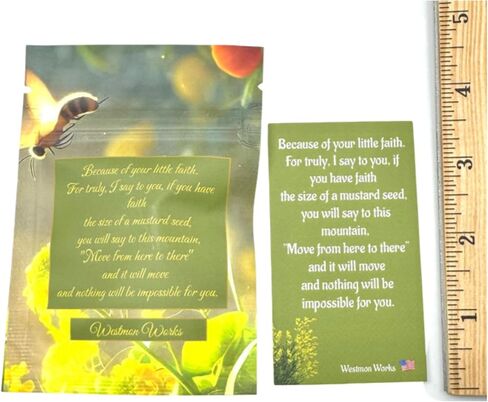 Westmon Works Mustard Seed Faith Bracelet Set Adjustable Cord Metal Charms & Scripture Card Matthew 17:20 Christian Gift Pack in Saudi Arabia