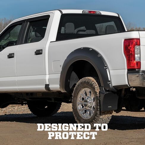 أجش بطانات الحاجز مشاعل نمط الجيب | يناسب 2019-2026 شيفروليه سيلفرادو 1500، باستثناء ZR2 | أمامي وخلفي، 4 قطع. أسود | 2804992 in Kuwait