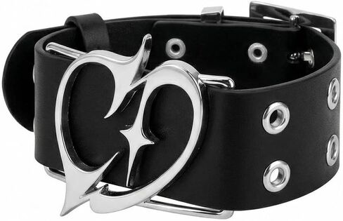 Leather Arm Cuff Bracelet for Women Adjustable Punk Arm Cuff Jewelry Upper Arm Band Black Leather Arm Bangles Halloween Gothic Jewelry in Saudi Arabia