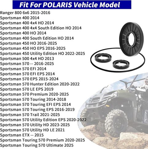 طقم الختم التفاضلي الأمامي لـ Polaris Sportsman 570 500 450 400 Touring 570 Ranger 800 ETX/HO/EPS/EFI/EPS OE #3236669 in Saudi Arabia