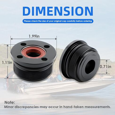 Trim Cap Cylinder Replacement Kit with Seals for Yamaha 200 225 250 300 HP Outboard Motors - Replaces 61A-43821-00-00 FSM040 (2pcs) in Kuwait
