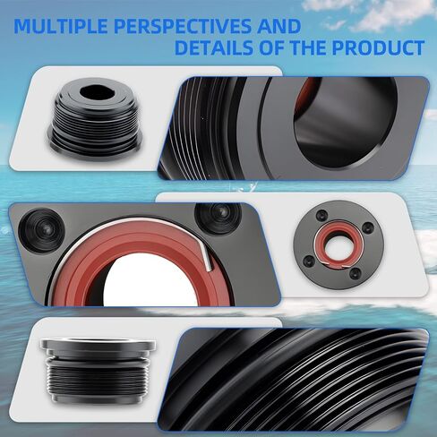 Trim Cap Cylinder Replacement Kit with Seals for Yamaha 200 225 250 300 HP Outboard Motors - Replaces 61A-43821-00-00 FSM040 (2pcs) in Kuwait