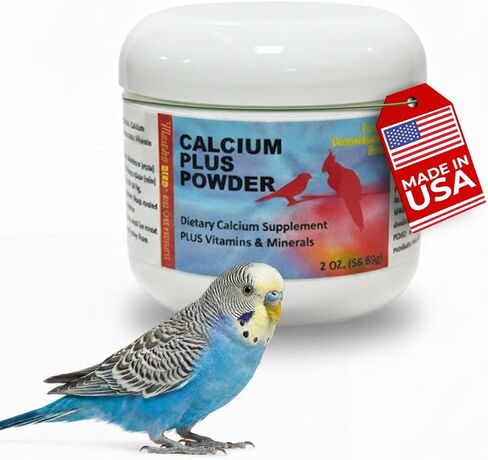 Morning Bird Calcium Plus Powder for Birds 2 oz – Calcium Supplement with Vitamin & Protein Powder – Supports Bone Health, Muscle Function & Digestive Balance – Easy-to-Mix Calcium Formula in Kuwait