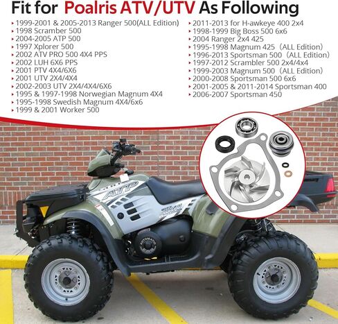 JAVIK 3084837 Water Pump Seal Rebuild Kit CNC Impller For Polaris UTV 2X4/4X4/6X6 2001-2003 Ranger 500 Big Boss 500 Scramber 500 Xplorer 500 1997-2013 Sportsman 400 450 500 1996-2014 in Saudi Arabia