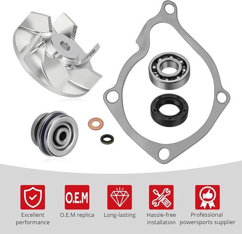 JAVIK 3084837 Water Pump Seal Rebuild Kit CNC Impller For Polaris UTV 2X4/4X4/6X6 2001-2003 Ranger 500 Big Boss 500 Scramber 500 Xplorer 500 1997-2013 Sportsman 400 450 500 1996-2014 in Saudi Arabia