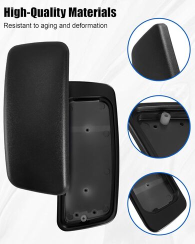 Arm Pad Caps Replacement Compatible with Haworth Zody Office Chair, New Black Office Chair Arm Rest, 1 Pair in Kuwait