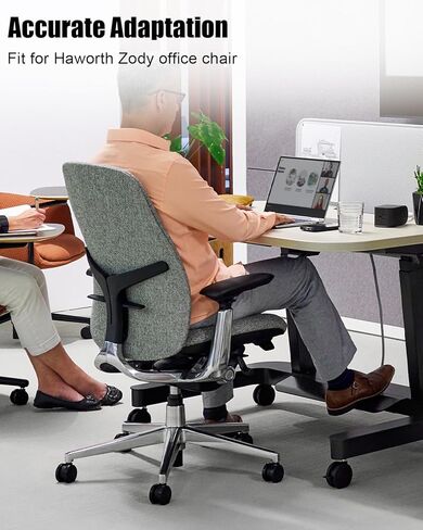 Arm Pad Caps Replacement Compatible with Haworth Zody Office Chair, New Black Office Chair Arm Rest, 1 Pair in Kuwait