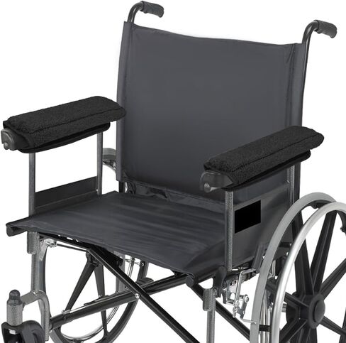 أغطية مسند ذراع الكراسي المتحركة - ملحقات وسائد دعم ناعمة للكرسي المتحرك - أشرطة فيلكرو موسعة مريحة وواقية للكراسي المتحركة وكراسي المكتب - بطانة مريحة لتخفيف الضغط in Kuwait