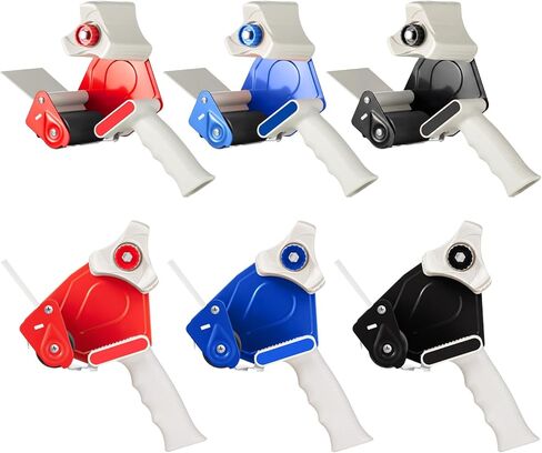 WILLBOND 3 Pack 3 Inches Wide Tape Gun Lightweight Packing Tape Dispenser Gun Heavy Duty Tape Dispenser for Office Home Shipping Moving Shipping Carton and Box Packaging Seal Packing, Red in Saudi Arabia