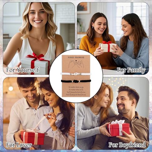 2 جهاز كمبيوتر شخصى سوار عقدة الصداقة، أساور الأزواج سوار الصداقة أساور مطابقة للأزواج أفضل صديق الحب عقدة المجوهرات العلاقة لهدايا عيد الحب Galentines in Kuwait