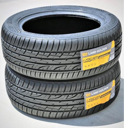 Set of 2 (TWO) Landgolden LGS87 All-Season Truck/SUV Performance Radial Tires-235/55R18 235/55/18 235/55-18 100V Load Range SL 4-Ply BSW Black Side Wall UTQG 500AA in Saudi Arabia
