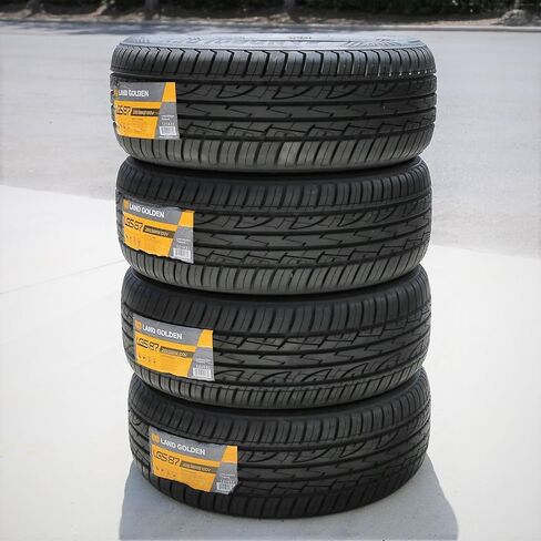 Set of 2 (TWO) Landgolden LGS87 All-Season Truck/SUV Performance Radial Tires-235/55R18 235/55/18 235/55-18 100V Load Range SL 4-Ply BSW Black Side Wall UTQG 500AA in Saudi Arabia