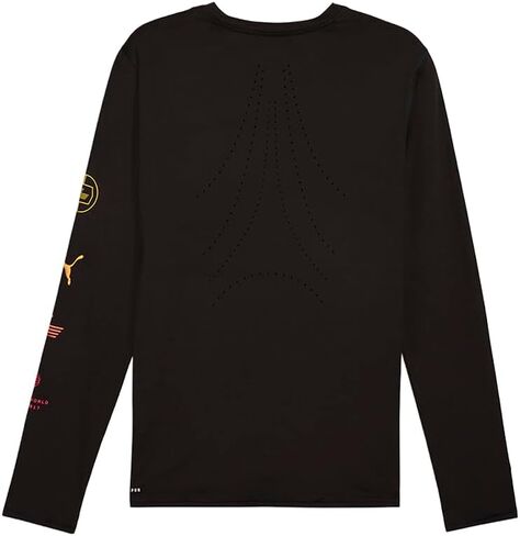 PUMA Mens Hyrox X Run Cloudspun Crew Neck Long Sleeve Casual Tops Casual - Black in Saudi Arabia