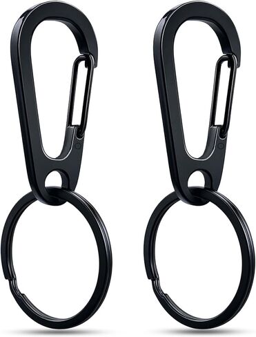 Durable Stainless Steel Keychain, Quick Release Heavy Duty Carabiner Clip for Home, Motorcycle, Car Key Chain Rings in Saudi Arabia
