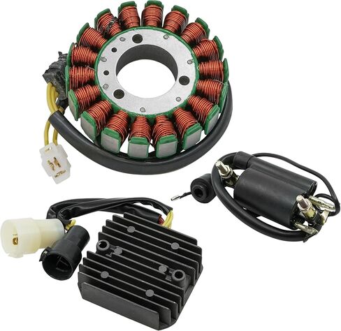 الجزء الثابت والمنظم من كالتريك مع ملف الإشعال متوافق مع Kawasaki KLF300 Bayou 300 1999-2004 / KLF300 Bayou 300 4X4 1999-2005 in Saudi Arabia