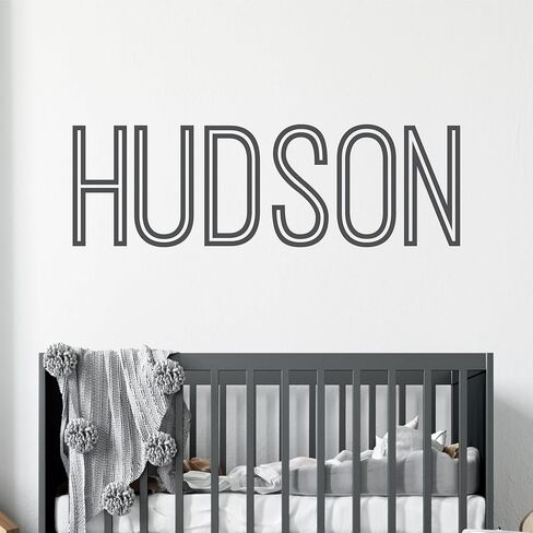 Personalized Custom Name Vinyl Wall Art Decal Sticker, Nursery Bedroom Baby Decor, Multiple Font and Color, Children's Room Decor, Cursive Name Fancy Font in Kuwait