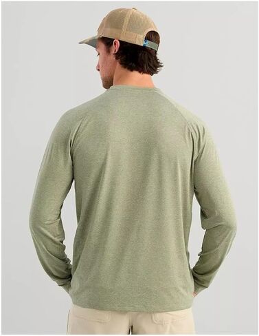 HUK Men's Airweight Crew, UPF 30+ Lightweight Performance Fishing Shirt with Recycled Polyester and Raglan Sleeves in Saudi Arabia