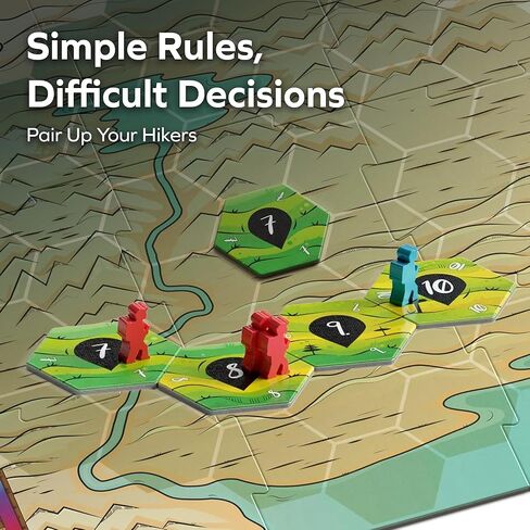 Allplay - لعبة لوحة Switchbacks للبالغين والعائلات - وضع البلاط - صندوق صغير - لعبة حشو بالأنياب - دقيقة واحدة لتعليم لعبة السفر - 2 إلى 4 لاعبين - وقت لعب 15 دقيقة in Kuwait