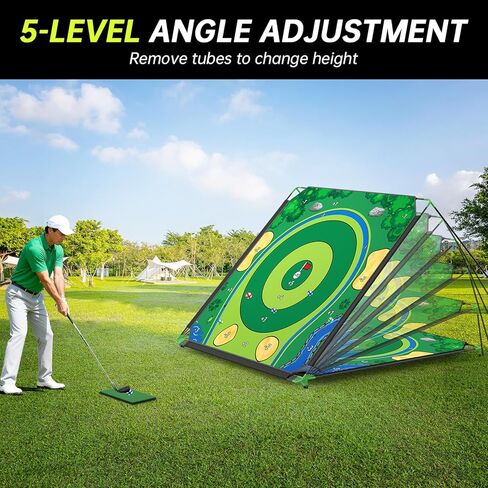 Golf Hitting Mat, IGRL Golf Mats Practice Indoor Outdoor, 18"x14" Golf Training Mat for Swing Path Feedback, 3 in 1 Impact Golf Mat with Heavy Duty Rubber Base, Ideal Gifts for Men Dad Husband in Saudi Arabia
