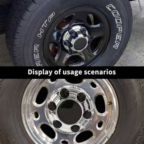 (مجموعة من 4) أغطية مركزية للعجلات من الكروم 6 عروات متوافقة مع عجلات سييرا يوكون سافانا مقاس 16 بوصة و17 بوصة in Kuwait