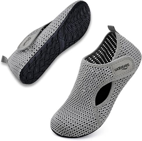WateLves Water Shoes for Women Men Swim Beach Aqua Socks House Slippers Quick Dry Barefoot Travel Shoes with Adjustable Magic Tape for Pool Diving Boating Yoga in Saudi Arabia
