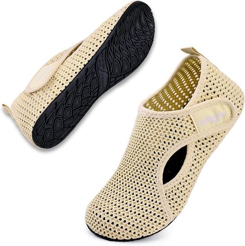 WateLves Water Shoes for Women Men Swim Beach Aqua Socks House Slippers Quick Dry Barefoot Travel Shoes with Adjustable Magic Tape for Pool Diving Boating Yoga in Saudi Arabia