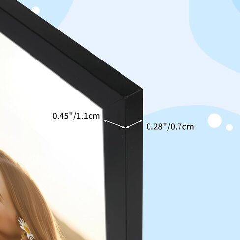 مجموعة إطارات صور CRUGLA مقاس 8 × 10 مكونة من 10، إطارات صور تعرض 8 × 10 صور، واجهة واقية شفافة، لعرض الحائط أو سطح الطاولة، أسود in Kuwait