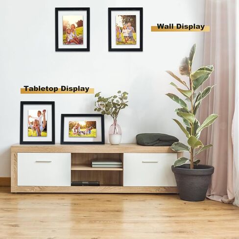 مجموعة إطارات صور عائمة مقاس 11 × 14 مكونة من قطعتين، إطار عائم من زجاج شبكي عالي الدقة للصور مقاس 8 × 10 أو 8.5 × 11 أو عرض كامل للصور مقاس 11 × 14 على سطح الطاولة أو التعليق على الحائط، أسود in Saudi Arabia