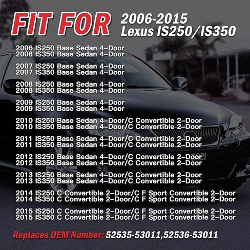 حامل دعامة المصد الأمامي لسيارة Lexus IS250 IS350 2006-2015، يستبدل 52535-53011,52536-53011 in Kuwait