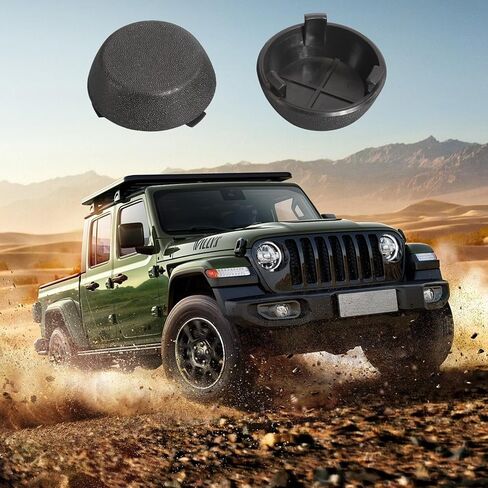 2-Pack 51999-04030 Rear Bumper Dome Caps Black Compatible with Toyota Tacoma 2005-2016 Tundra 2000-2006 in Kuwait
