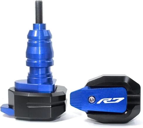 Suitable For Yamaha YZF-R7 2021 2022 Motorcycle Frame Slider CNC Anti-fall Protection Frame Slider Anti-collision Pad(Blue) in Saudi Arabia