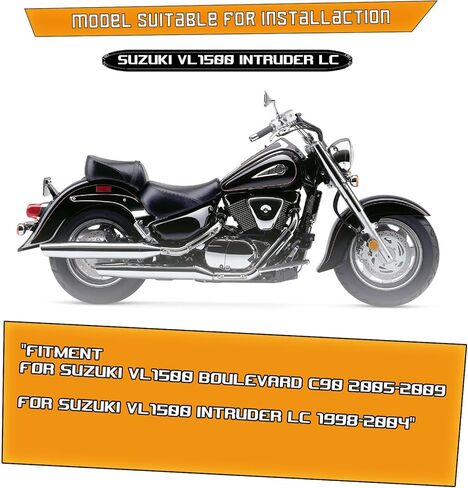 Kinglemc Crash Bar Engine Guard Highway Bar for Suzuki VL1500 Boulevard C90 2005-2009;Suzuki VL1500 Intruder LC 1998-2004 (Chrome) in Saudi Arabia