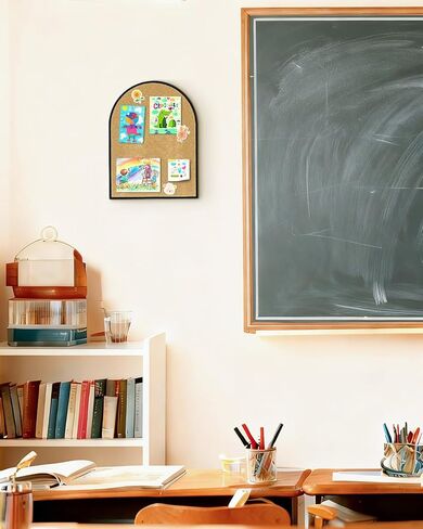 لوح فلين ذاتي اللصق على شكل قوس بسمك 10.4 بوصة × 14.4 بوصة وسمك 1/2 بوصة (أسود) in Kuwait