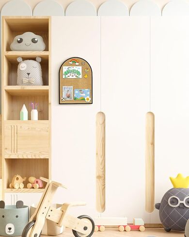 لوح فلين ذاتي اللصق على شكل قوس بسمك 10.4 بوصة × 14.4 بوصة وسمك 1/2 بوصة (أسود) in Kuwait