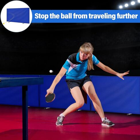 5 Pcs Table Tennis Barrier with 420D Oxford Cloth Table Tennis Baffle for Quicker and Easier Pick up Balls Table Tennis Surround Block for Table Tennis Court 55" x 29.5" Inch in Kuwait