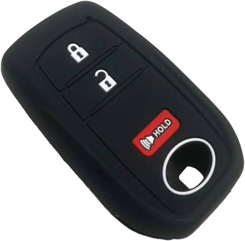 2Pcs Black 3 Buttons Silicone Remote Key Fob Case Cover Compatible for Toyota Tundra Tacoma Sequoia Prius in Saudi Arabia