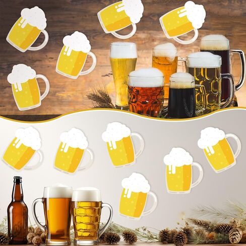 50 جهاز كمبيوتر شخصى ديكورات البيرة لوحة الإعلانات القواطع DIY البيرة القدح بطاقة الزينة الجدول المركزية أساسيات الإمدادات للوحة الإعلانات ديكور عيد ميلاد البيرة حفل زفاف تحت عنوان in Kuwait