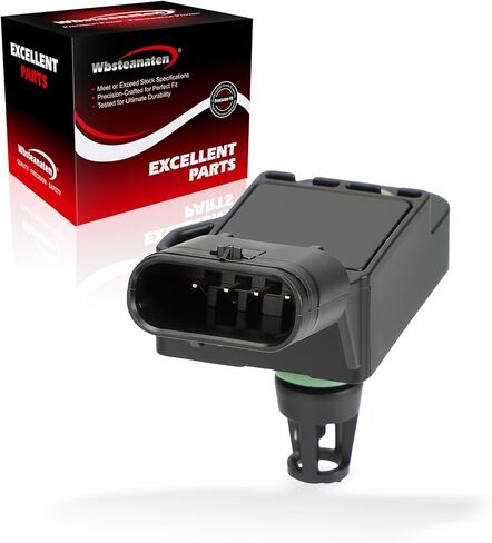 MAP Sensor Manifold Absolute Pressure: Compatible with Audi A4 2021-23 L4 2.0L, A5 2021-23 L4 2.0L, Q5 2018-23 L4 2.0L; VW Atlas 2018-23 L4 2.0L, Golf 2015-19 L4 1.8L, GTI 2015-23 L4 2.0L in Kuwait